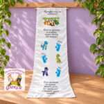 Платно (килимче) за прощъпулник (прохождане) 50×150см- First steps Динозаври