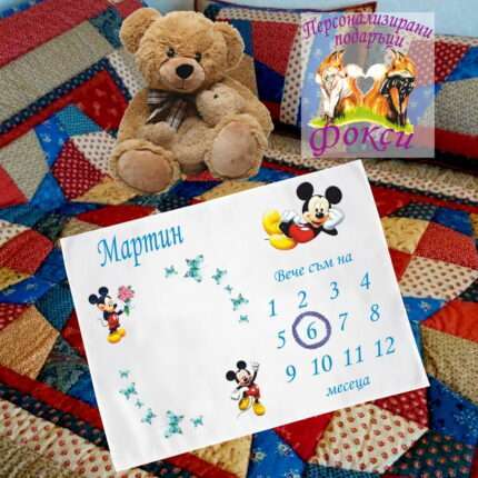 Платно за снимки с месечинки Мики Маус Mickey Mouse