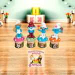Керамични кубчета с детско име / Именки Смърфовете The Smurfs