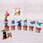 Керамични кубчета с детско име / Именки Смърфовете The Smurfs