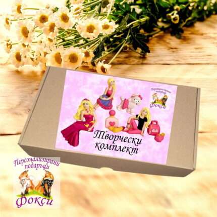 Комплект керамични фигурки с бои за оцветяване Барби Barbie