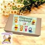 Комплект керамични фигурки с бои за оцветяване Мечо Пух