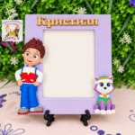 Персонализирано керамична рамка Еверест и Райдър/Paw Patrol