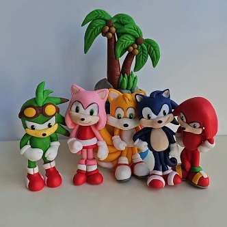 Керамични кубчета с детско име /Именки Соник/Sonic