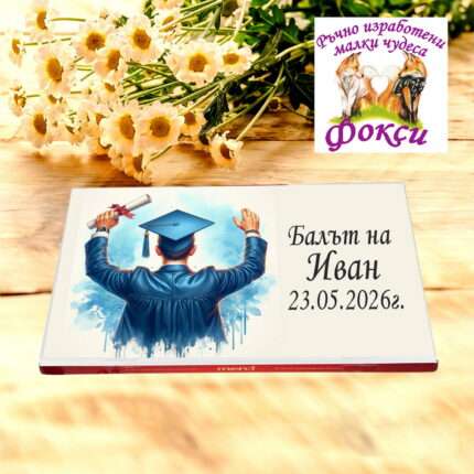 Персонализирани шоколадови бонбони за абитуриентски бал Мерси